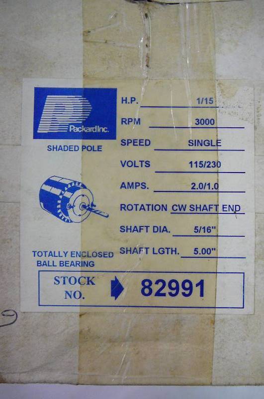 Packerd Inc. Shaded Pole
