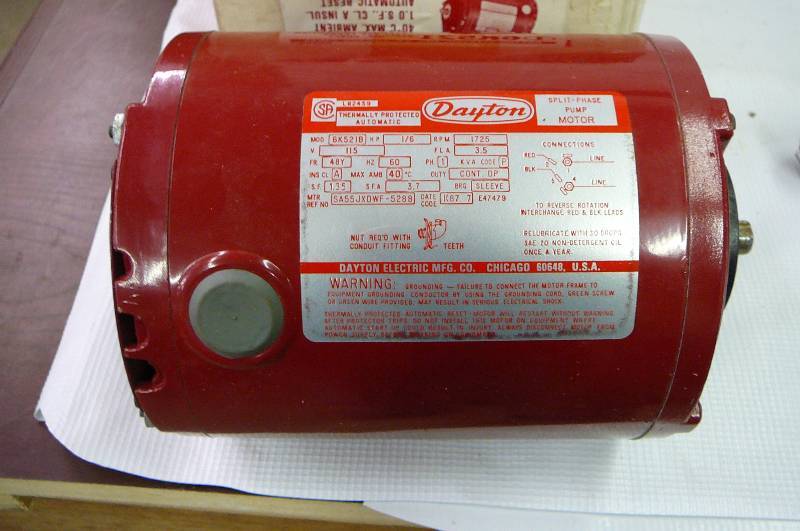 Dayton Split-Phase Pump Motor