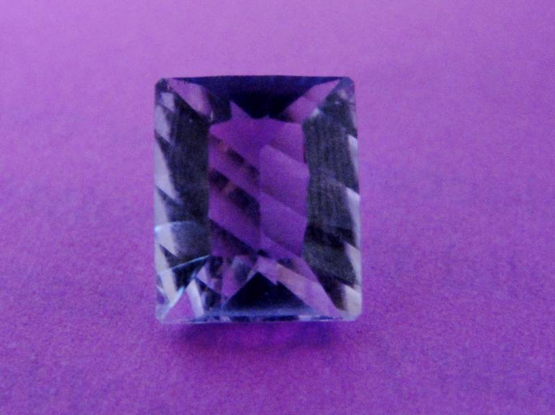 Emerald Cut Purple AMETHYST