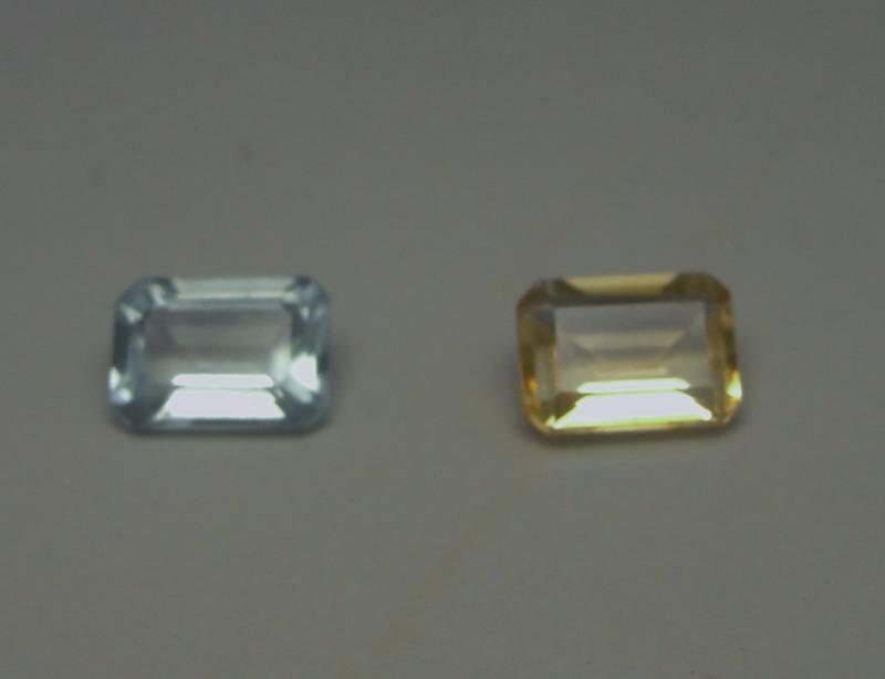 CITRINE & BLUE TOPAZ Mixed Gem Parcel