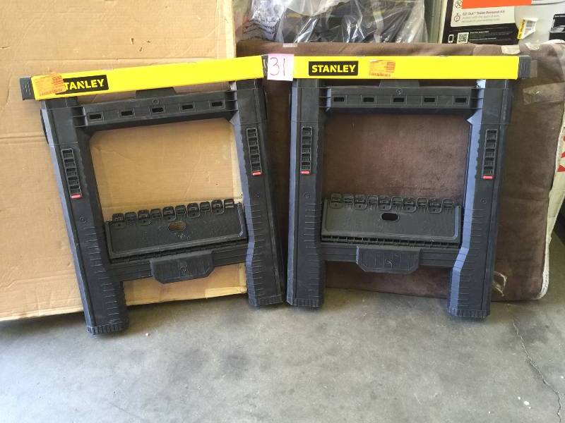 lot 31 image: Stanley Adjustable Sawhorse