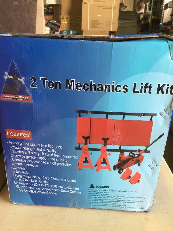 lot 81 image: 2 Ton Mechanics lift kit New