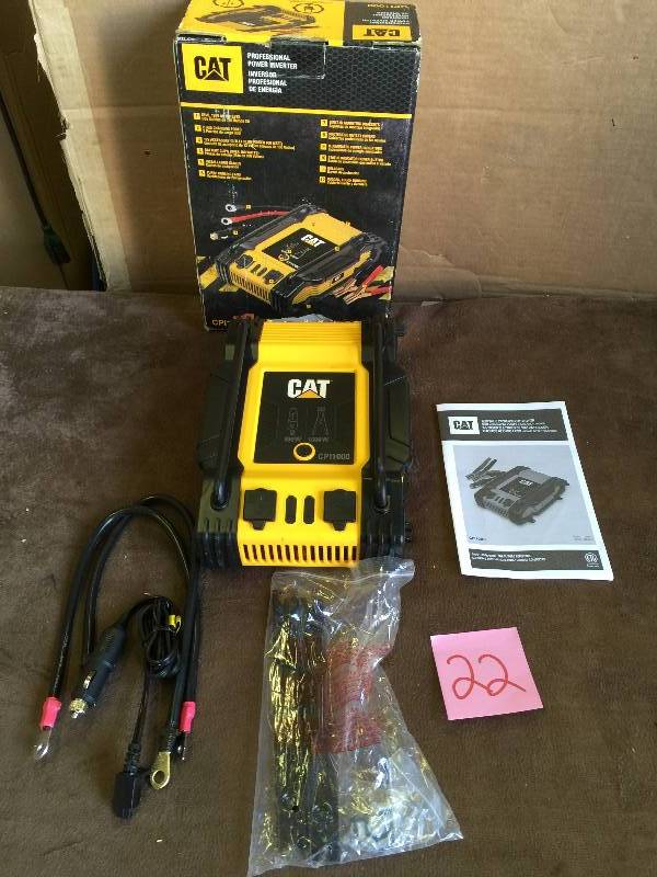 lot 22 image: CAT 1000-Watt Power Inverter Model # CPI1000 like new conditions