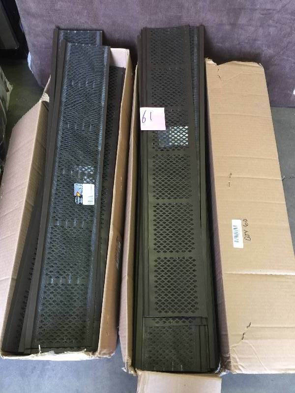 lot 61 image: Lot of 2 Amerimax Brown Snap-In Gutter Filter