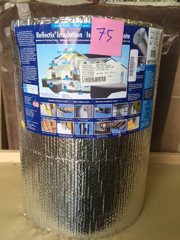 lot 75 image: Reflictx x 24 in. x 100 ft. Double Reflective Insulation