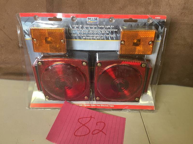 lot 82 image: Reese Under 80 Combination Trailer Light Kit New