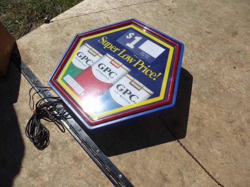 lot 104 image: GPC Cigarette sign & Mugs