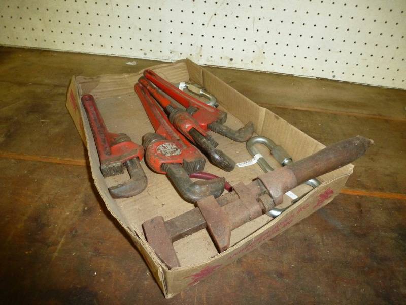 lot 130 image: Pipe Wrenches