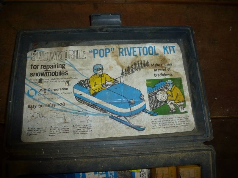 lot 154 image: Pop Rivet Snowmobile track repair kit