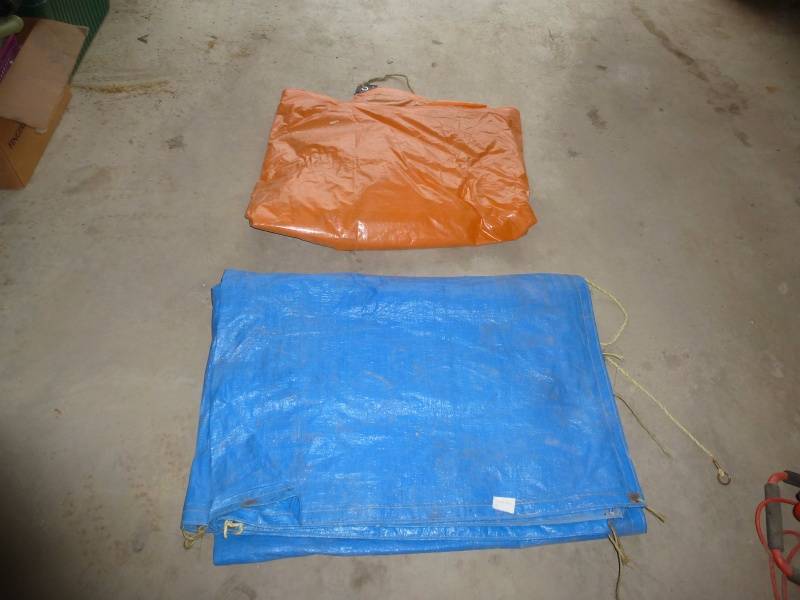 lot 180 image: Set of Plastic Tarps