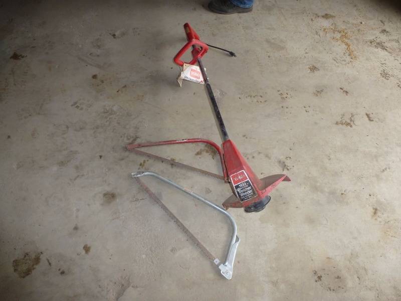 lot 194 image: Toro Weed Trimmer, 2 Tree Saws