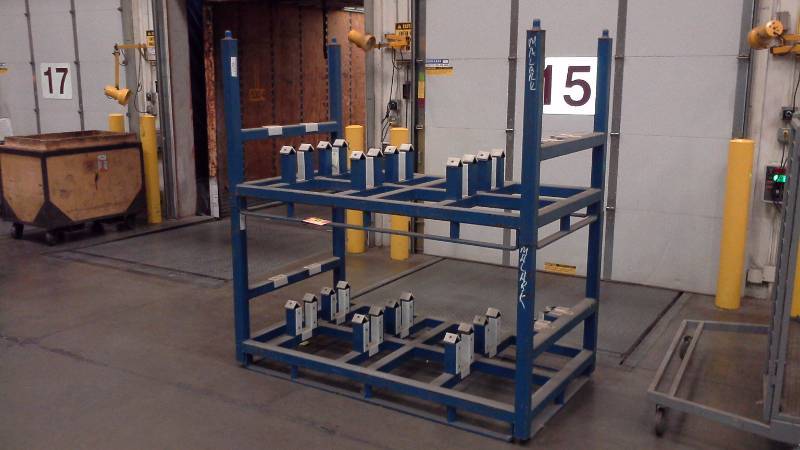 (8) Custom Heavy Duty Parts Racks
