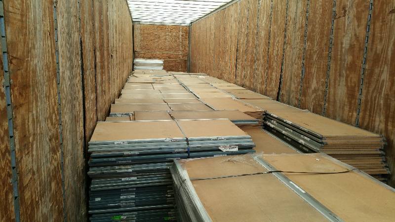 FOUR Semi Trailers Full of Wood & Steel Racking