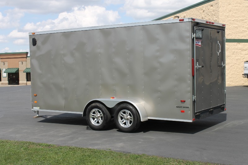 lot 8 image: American Hauler 7 x 16 Tandem Axle Trailer