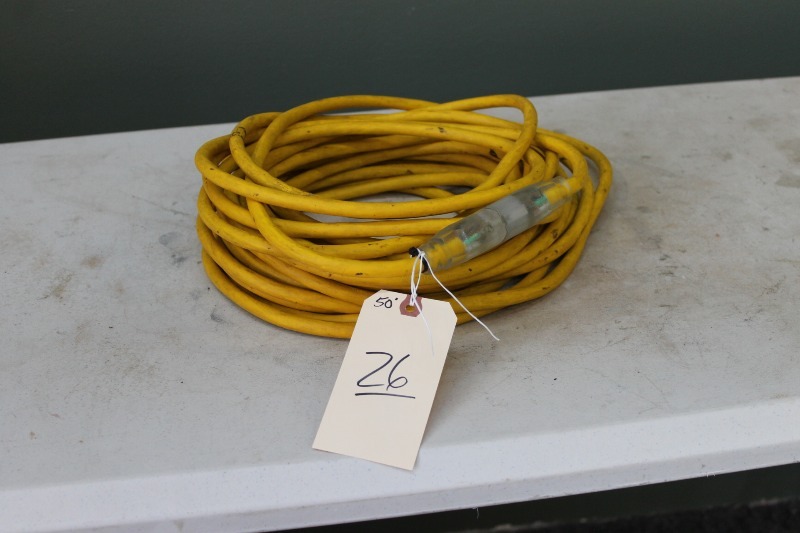 lot 26 image: 50 12 gauge extension cord
