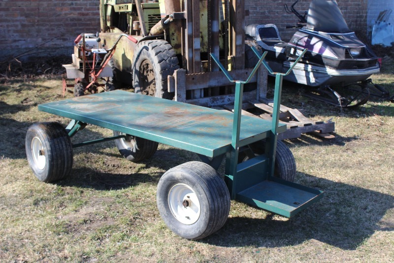 lot 12 image: Heavy Duty Pull Behind Cart