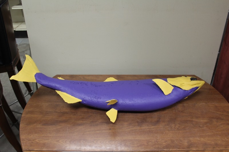 lot 67 image: MN Vikings Taxidermy Fish