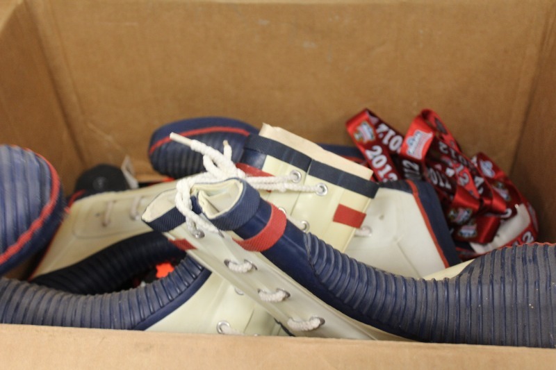 lot 97 image: Box of Galoshes and Key Chains