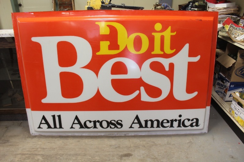 lot 134 image: Do It Best Large Sign