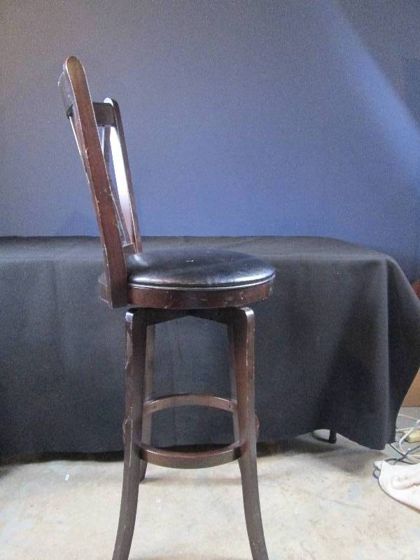Tall Wood Stool