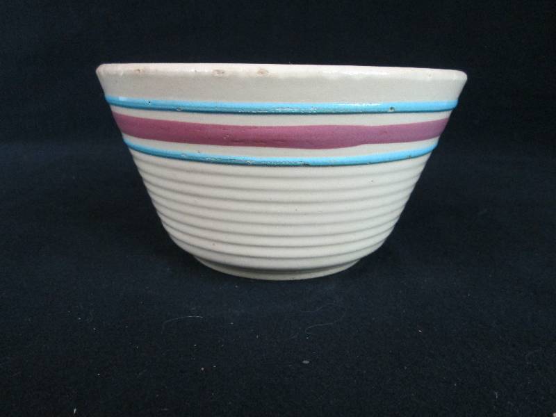 6 Pottery Advertising Bowl