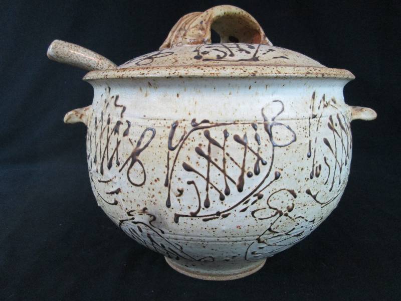 Signed Pottery Soup Tureen