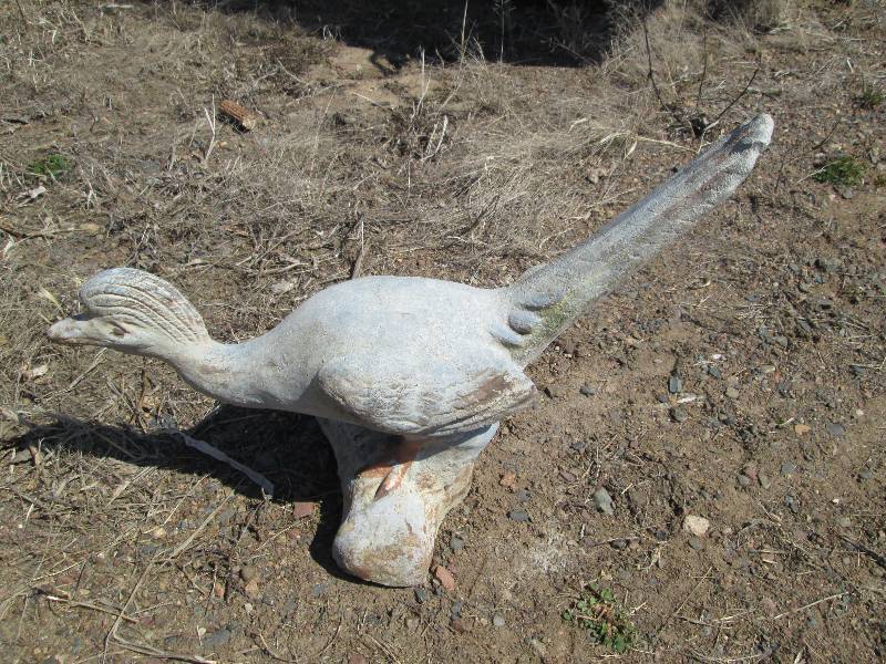 Cement Road Runner Lawn Ornament