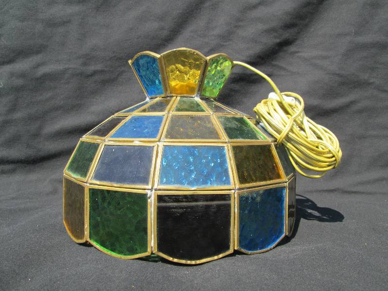 Stained Glass Hanging Light