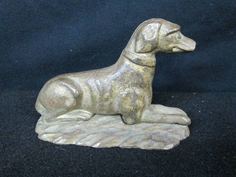 Vintage Cast Bronze Dog