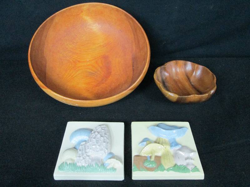 Wood Bowls & Porcelain Tiles