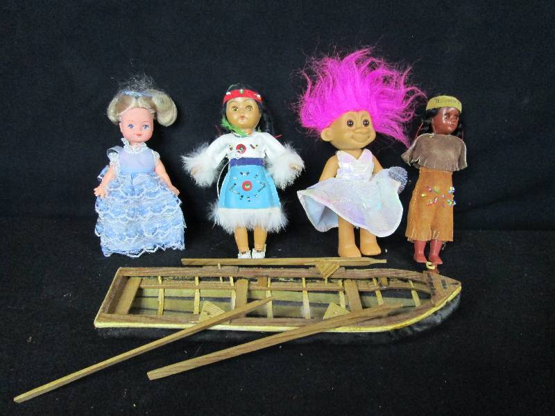 Vintage Dolls and Boat