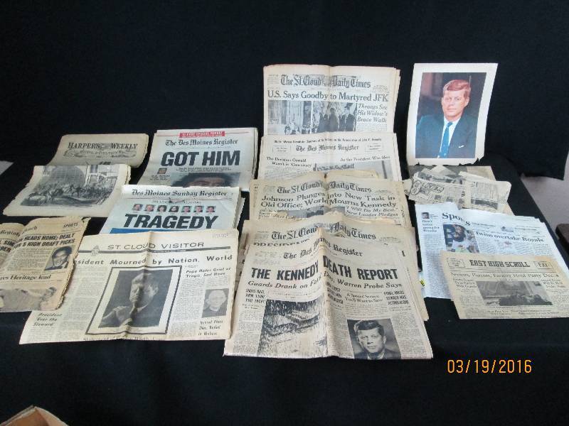 News Papers On John F Kennedy