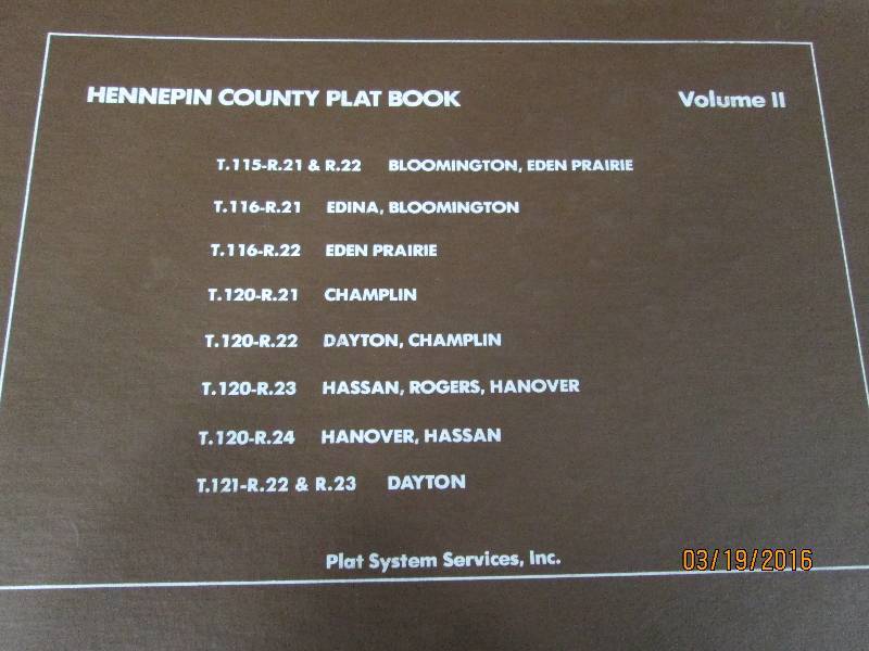Hennepin County Plat Book Volume 2