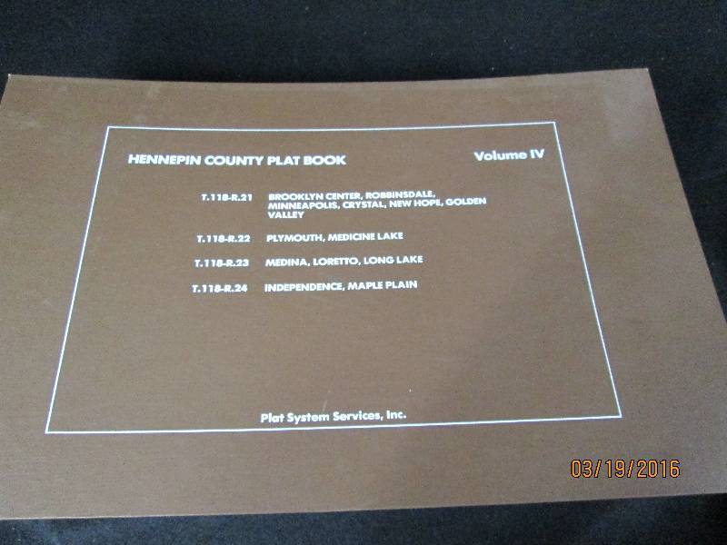 Hennepin County Plat Book Volume 4