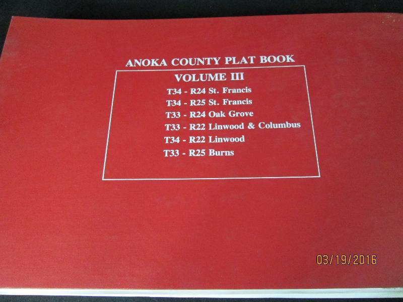 Anoka County Plat Book Volume 3