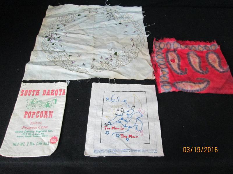Needle work & Popcorn Bag