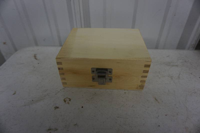 lot 22 image: Set of 2 Router Bits With Wooden Latched Storage Case