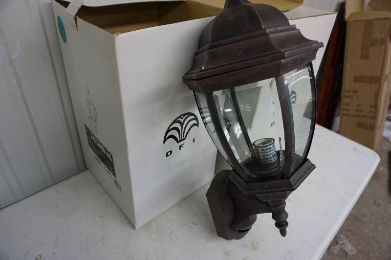lot 85 image: Set of 2 - Designer Fashion Brand Outdoor Light Fixtures