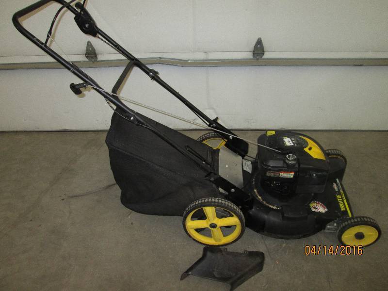 Brute 6.5HP SelfPropelled Lawn Mower With Bagger LE April Lawn