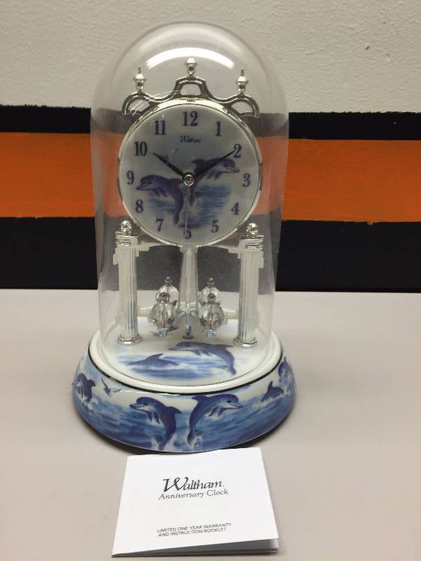 lot 38 image: WATHAM ANNIVERSARY CLOCK WITH CHIMES