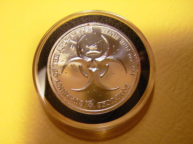 33. 2018 SILVER ZOMBUFF ZOMBUCKS 1 TROY OZ .999 FINE AMERICAN BUFFALO