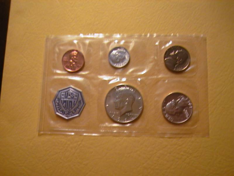 36. 1964 Philadelphia U.S. Mint Silver Proof Coin Set