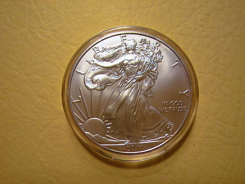77. 2011 Silver American Eagle Bullion Coin BU 1 Troy Oz.