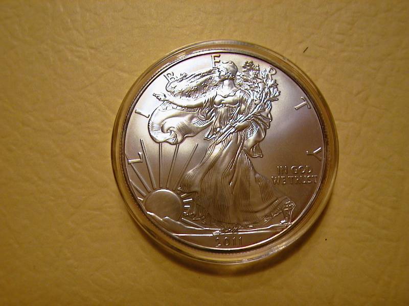 86. 2011 Silver American Eagle Bullion Coin BU 1 Troy Oz.