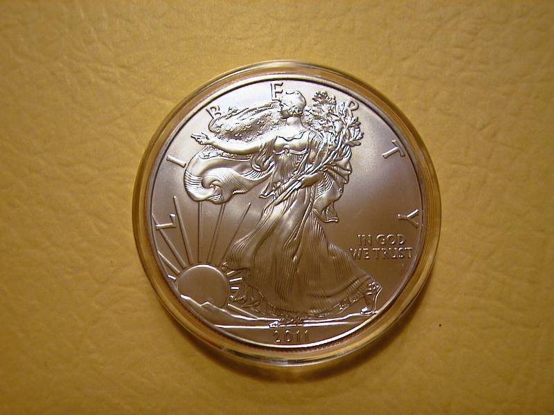 90. 2011 Silver American Eagle Bullion Coin BU 1 Troy Oz.