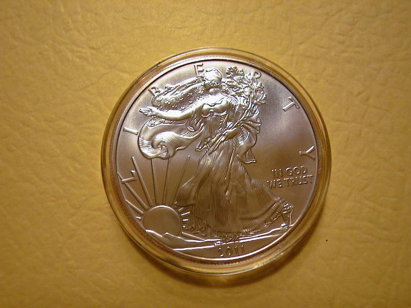 92. 2011 Silver American Eagle Bullion Coin BU 1 Troy Oz.