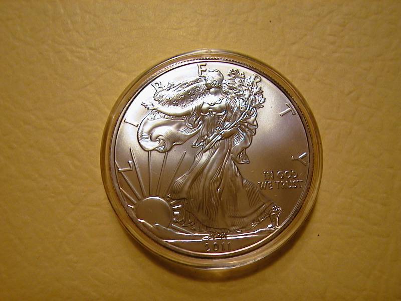 93. 2011 Silver American Eagle Bullion Coin BU 1 Troy Oz.