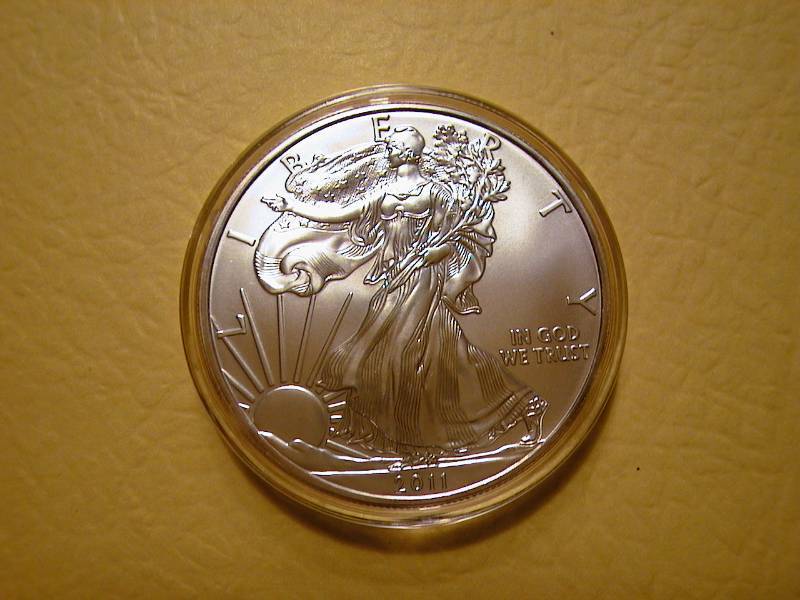 95. 2011 Silver American Eagle Bullion Coin BU 1 Troy Oz.