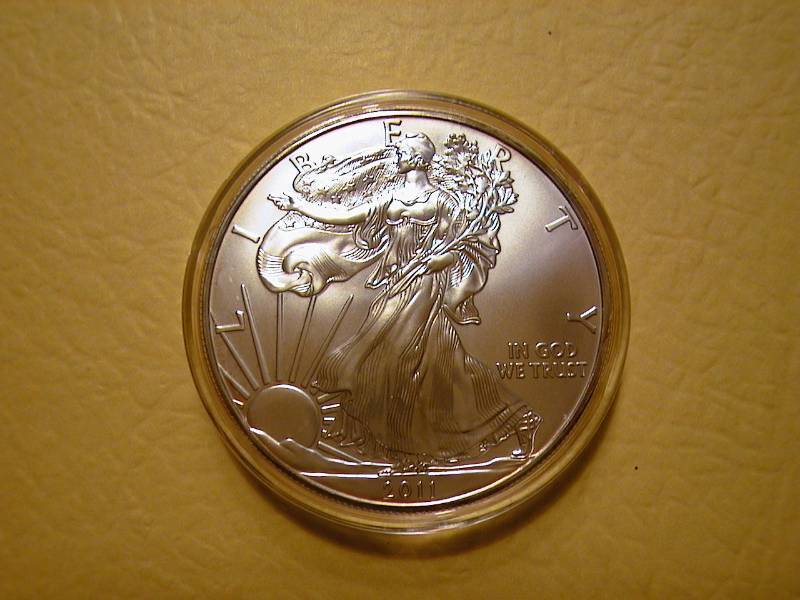 96. 2011 Silver American Eagle Bullion Coin BU 1 Troy Oz.