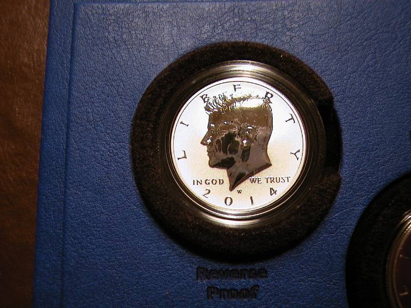 97. 2014 4-Coin 50th Anniversary Kennedy Half Dollar Set (wBox & COA)